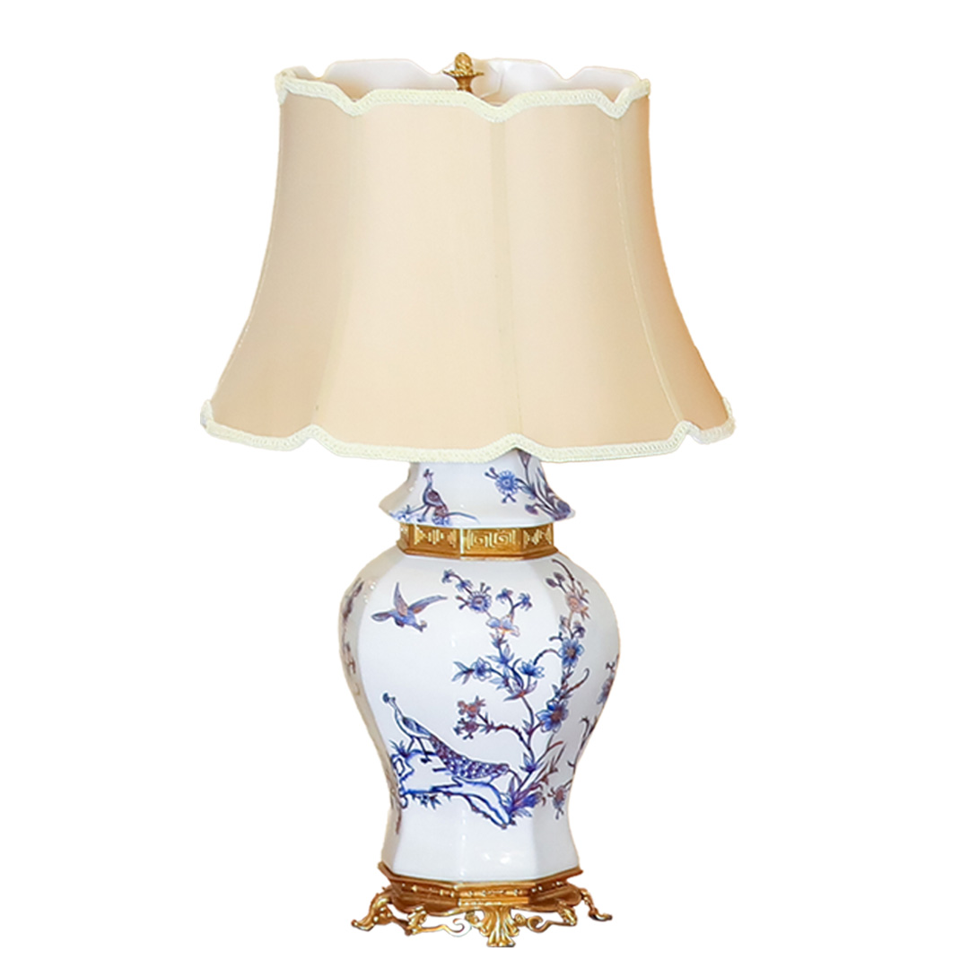 Decorated Ceramic Lamp