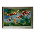 Koi Fish in the Water Garden